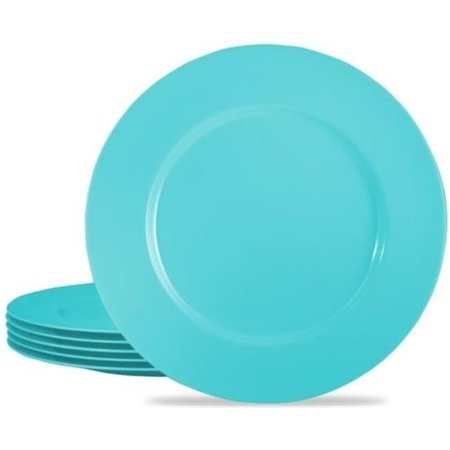 RESTON LLOYD Reston Lloyd 71702 6pc Melamine Dinner Plate Set  Turquoise 71702R Set